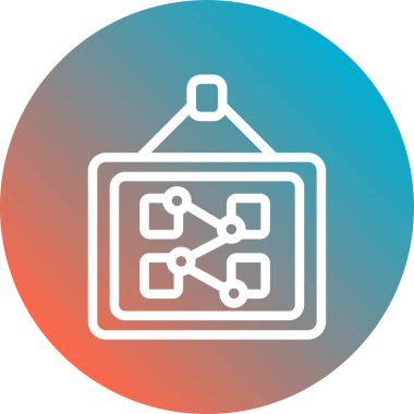 Modern simgenin vektör illüstrasyonu