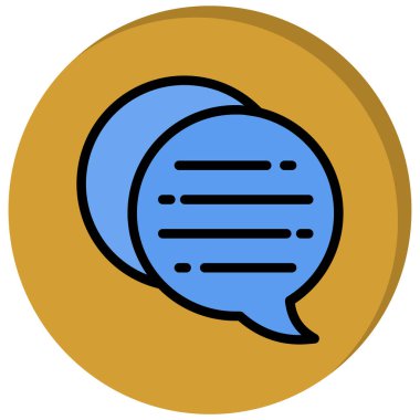 konuşma balonu simgesi, vektör illüstrasyonu