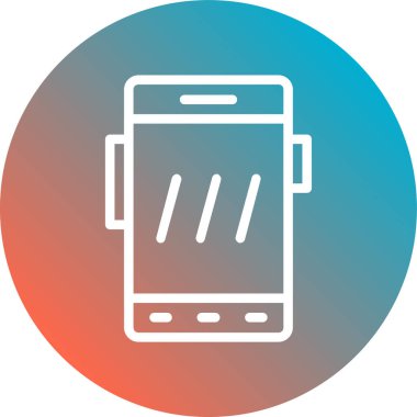 Akıllı telefon. Web simgesi basit illüstrasyon