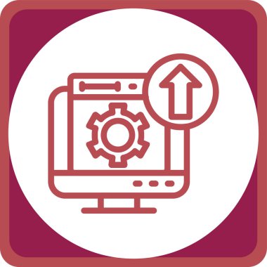 Web simgesi vektör illüstrasyonu