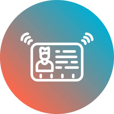 İnternet web sitesi renk çizgisi simgesi