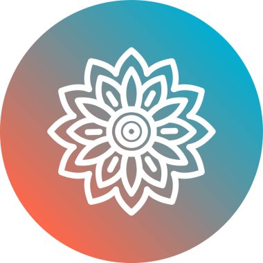 çiçek simgesi vektör illüstrasyonu