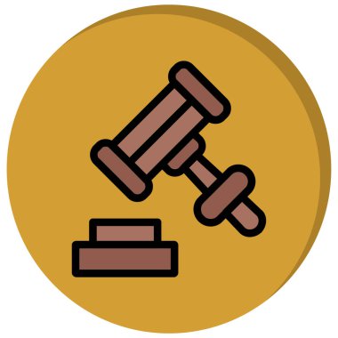 Açık artırma simge vektör çizim