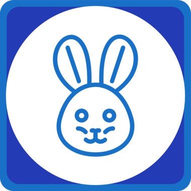 Tavşan tavşan paskalya ikonu.