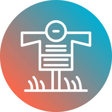 Sırt çantası simgesi olan bir adamın vektör çizimi