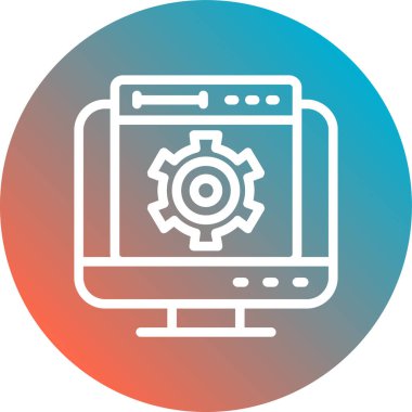 Simge vektör illüstrasyonu ayarlanıyor