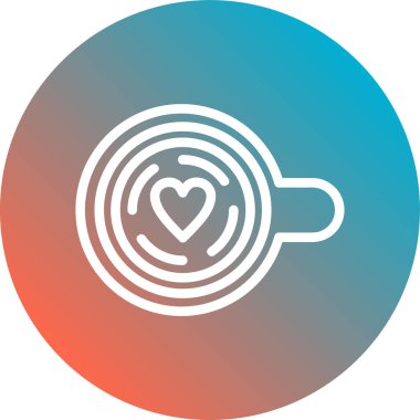 kahve fincanı simgesi, vektör illüstrasyonu