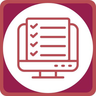 Belge simgesinin vektör illüstrasyonu