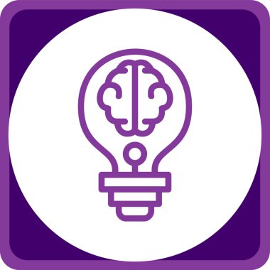 Ampul simgesinin vektör illüstrasyonu