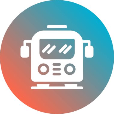 tram simgesi vektör illüstrasyonu