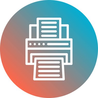 belge simgesi, vektör çizimi