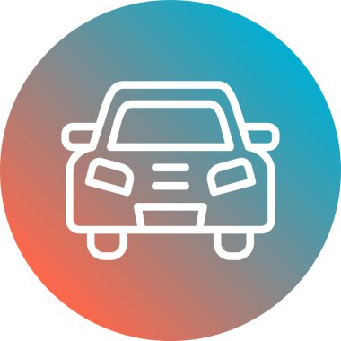 araba simgesi vektör illüstrasyonu