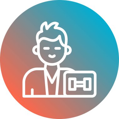 doktor vektör simgesi modern basit illüstrasyon