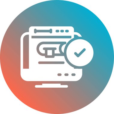 Kontrol listesi simgesi vektör illüstrasyonu