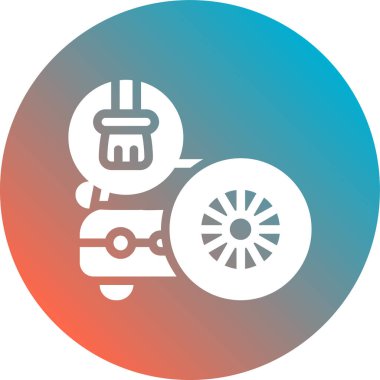 Araba simgesinin vektör illüstrasyonu