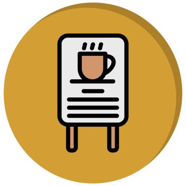 kahve kupası simgesi, vektör illüstrasyon tasarımı