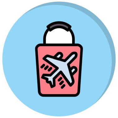 Bagaj simge vektör çizim