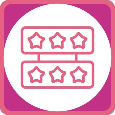 Reyting. Web simgesi basit illüstrasyon