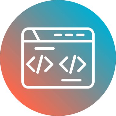 Programlama simgesi. özet biçimi