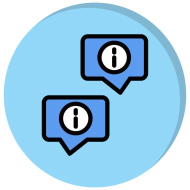 Sohbet simgesi vektör illüstrasyonu