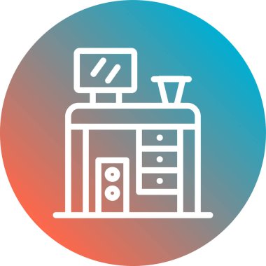 Seo simgesinin vektör illüstrasyonu