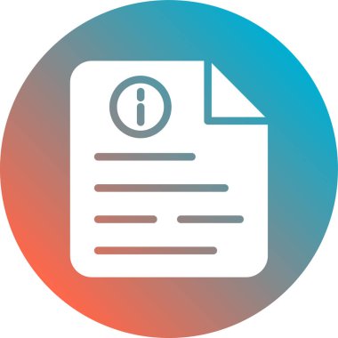 belge simgesi vektör illüstrasyonu