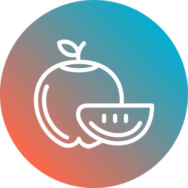 Eşsiz Armut Vektör Satırı Simgesi