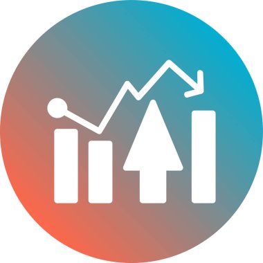 grafik modern simgesinin vektör illüstrasyonu