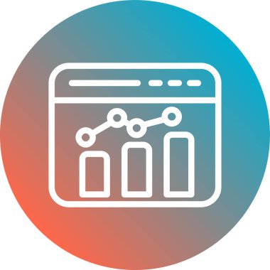 tarayıcı simgesi vektör illüstrasyonu