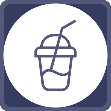 Kokteyl simgesinin vektör illüstrasyonu