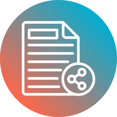 Belge simgesinin vektör illüstrasyonu