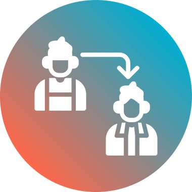 İnsan simgesinin vektör illüstrasyonu