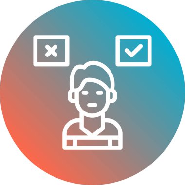 İnsan simgesinin vektör illüstrasyonu