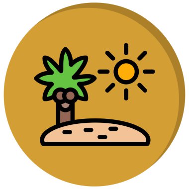 Kaktüs simgesi vektör illüstrasyonu