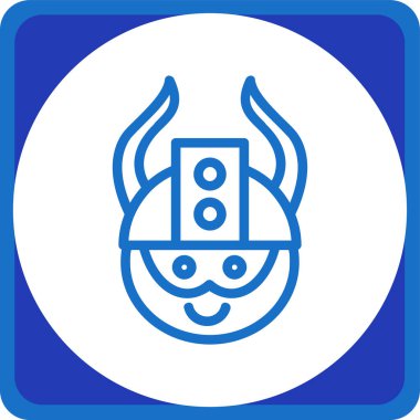 Şeytan. Web simgesi basit tasarım