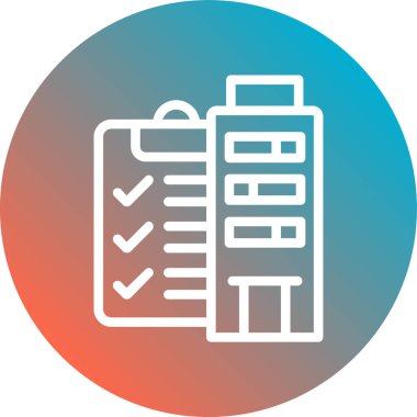 Belge simgesinin vektör illüstrasyonu