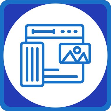 Bir takvim simgesinin vektör illüstrasyonu