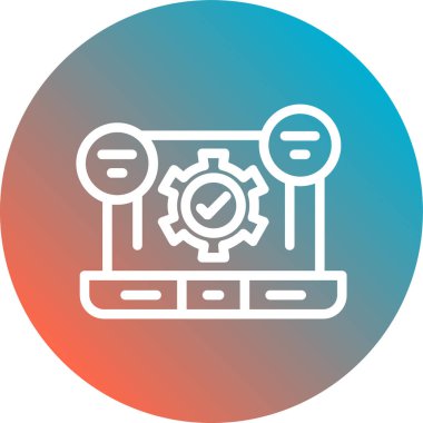 Vektör ayarı Simge illüstrasyonu