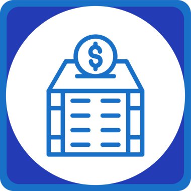 Dolar. Web simgesi basit illüstrasyon