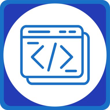 Gelişim için web tasarım simgesi. vektör illüstrasyonu