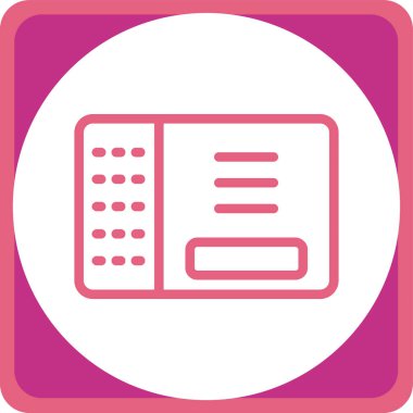 Modern eğitim ikonunun vektör illüstrasyonu