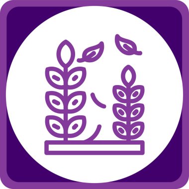 bitki ağ ikonu vektör illüstrasyonu