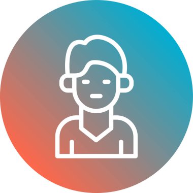 Avatar Adam vektör illüstrasyonu