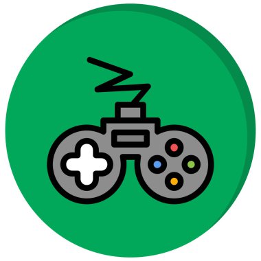 Joystick simgesi, vektör illüstrasyonu