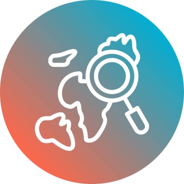 Bir harita simgesinin vektör illüstrasyonu