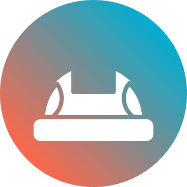 Sandalyenin bir simgesinin vektör çizimi