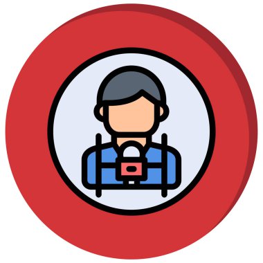 iş adamı simgesi vektör illüstrasyon tasarımı