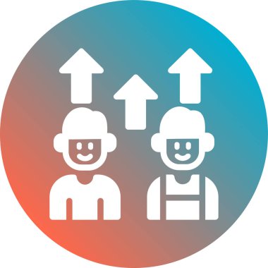 Bir insan simgesi vektör illüstrasyonu