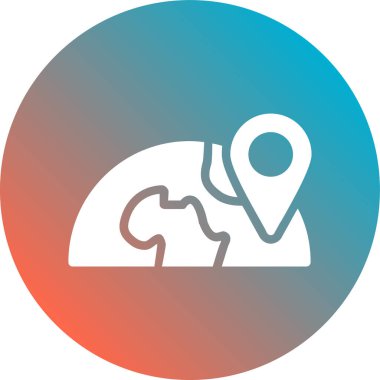 harita pin ikonu vektör illüstrasyonu