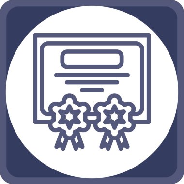 Rozet simge vektör çizim